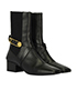 Versace Safety Pin Square Ankle Boots, side view