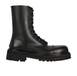 Vetements Lace Up Military Boots, Black, UK7,3*,XY
