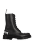 Vetements Logo Heel Military Boots, front view