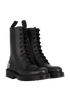 Vetements Logo Heel Military Boots, side view