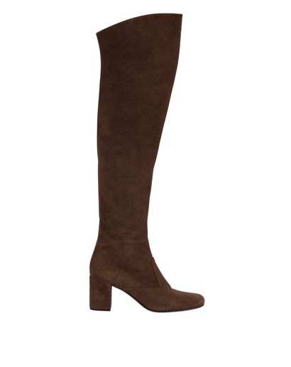Saint Laurent Thigh High Boots, front view