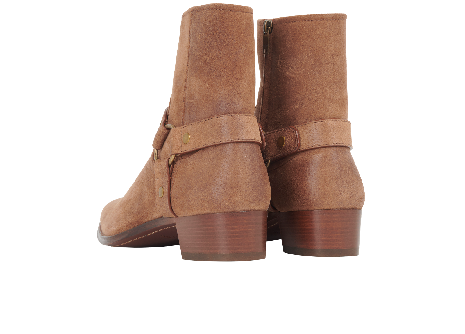 Saint Laurent Wyatt 40 Boots, &pound;450, Shoes, Brown, Suede, Back view