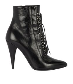 Saint Laurent Fetish Ankle Boots, Leather, Black, UK3.5, B