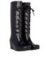 YSL Lace Up Wedge Welly Boots, side view