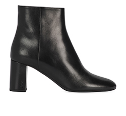 Saint Laurent Loulou Ankle Boots, Black , Leather, DB/B, 6, 2*(Boots)