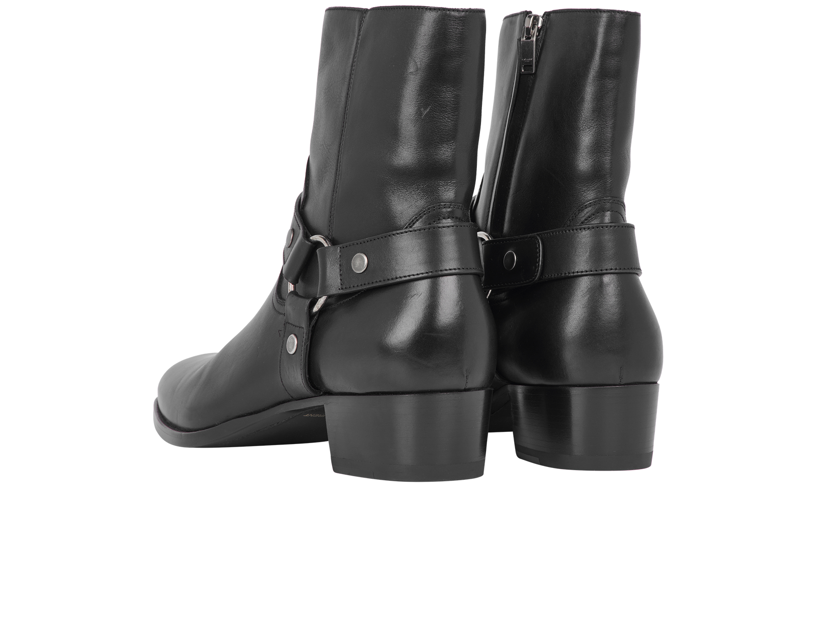 Saint Laurent Wyatt 40 Harness Boots Boots Designer Exchange Buy Sell Exchange