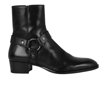 Saint Laurent Wyatt Harness Boots, front view