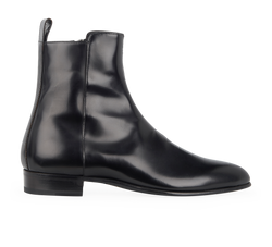 Saint Laurent Wyatt Zipped Boots, Mens, Leather, Black, UK7, B/DB, 3*