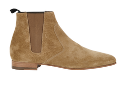 Saint Laurent Wyatt Chelsea Boot, Mens, Suede, Beige, UK7, B, 2*
