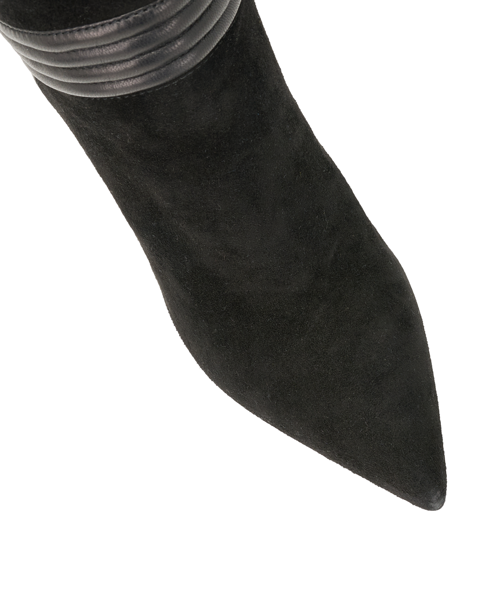 Saint Laurent Pointed Knee Boots, &pound;195, Shoes, Black, Suede, Other view