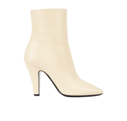 Saint Laurent Ankle Boots, Leather, Beige, UK7, 3*