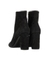 Saint Laurent Block Boots, &pound;320, Shoes, Black, Suede, Back view