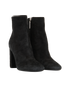 Saint Laurent Block Boots, &pound;320, Shoes, Black, Suede, Side view