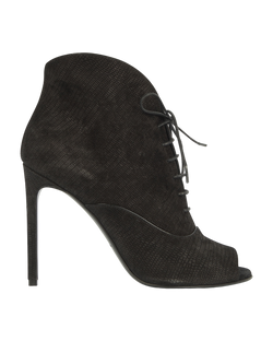 Yves Saint Laurent Ankle Boots, Suede, Black, DB, B, UK5, 3* (Boots)