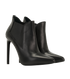 Saint Laurent Pointed Ankle Boots, &pound;230, Shoes, Black, Leather, Side view