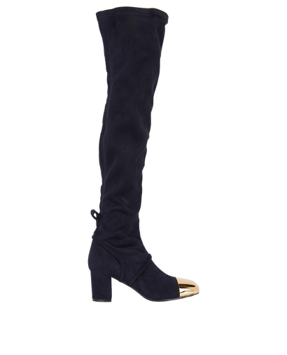 Saint Laurent Over The Knee Boots, front view