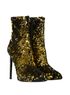 Yves Saint Laurent Sequin Ankle Boots, side view