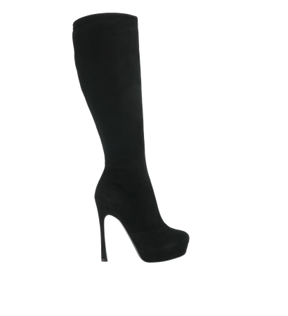 Yves Saint Laurent Platform Knee High Boots, front view