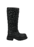 Valentino Chunky Knee High Boots, £250, Shoes, Black, PVC, Front view