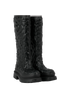 Valentino Chunky Knee High Boots, £250, Shoes, Black, PVC, Side view