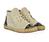 Chanel High Top Espadrille Cracked Shoes, side view