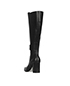 Loewe 90mm Tall Leather Boots, back view
