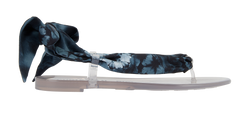Christian Dior Kaleidiorscopic Thong Sandals, Silk/PVC, Blue, UK7, B, 3*
