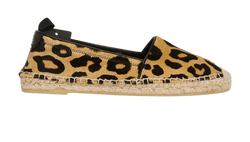 Saint Laurent Leopard Print Espadrilles, calfskin, brown/black, 3, 5*