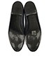 Chanel Metallic Blue Leather Ballerinas, top view
