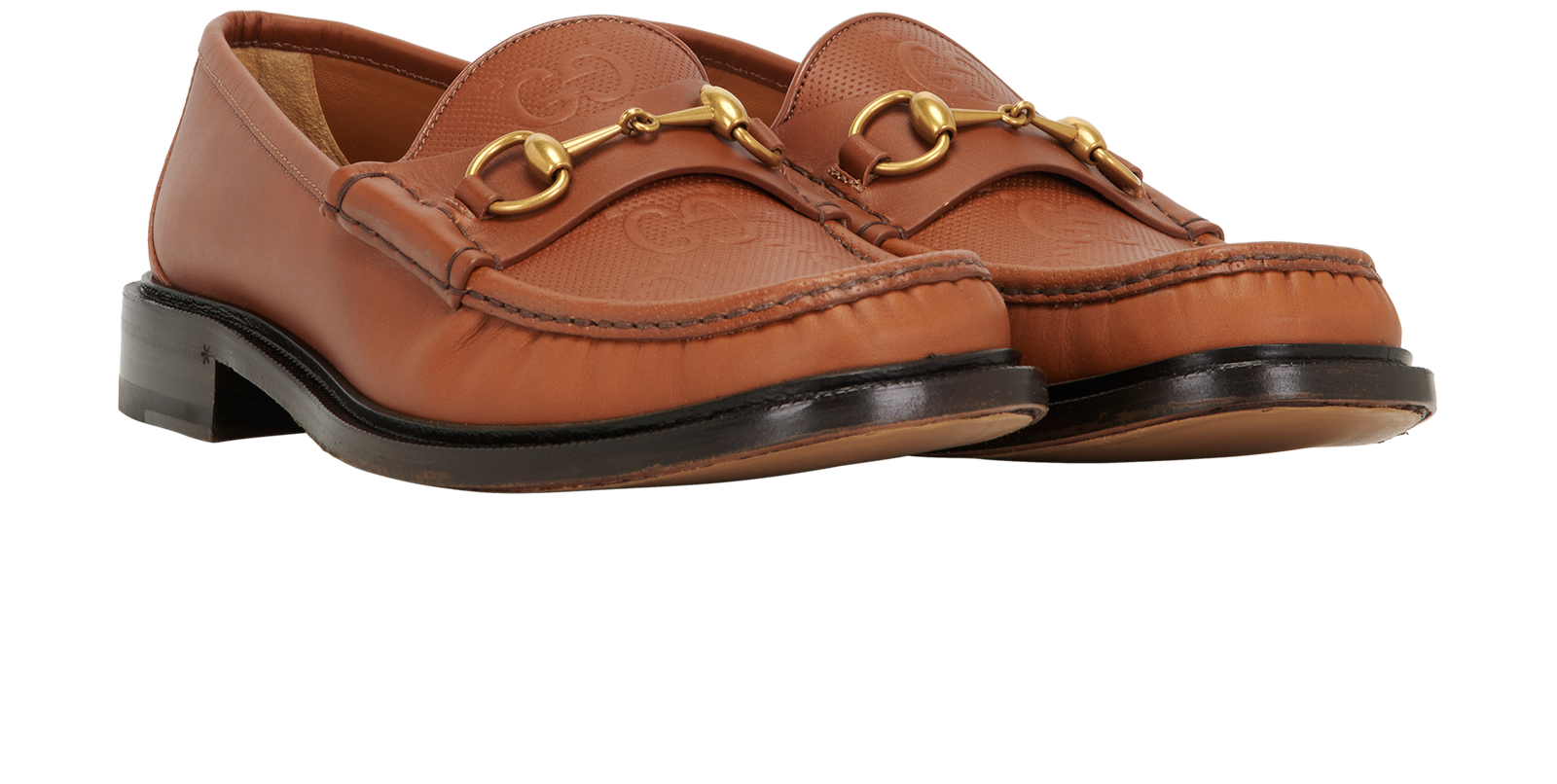 Gucci Jumbo GG Loafers, &pound;395, Shoes, Tan, Leather, Side view