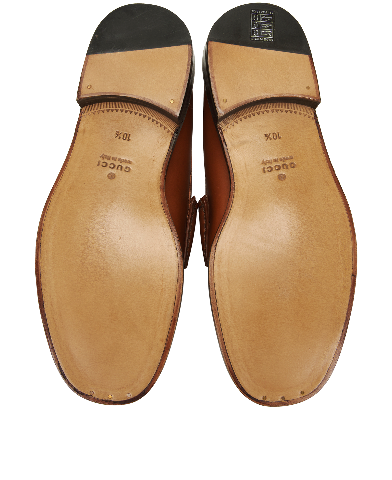 Gucci Jumbo GG Loafers, &pound;395, Shoes, Tan, Leather, Top view