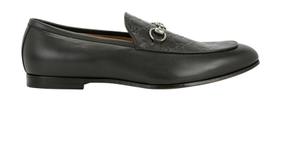 Gucci Jordy GG Loafers, &pound;375, Shoes, Brown, Leather, Front view