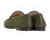 Gucci Jordaan Loafers, &pound;395, Shoes, Green, Canvas, Back view