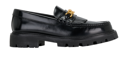 Celine Margaret Loafers, &pound;410, Shoes, Black, Leather, Front view