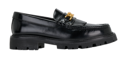 Celine Margaret Loafers, Leather, Black, UK4.5, B/DB, 2*