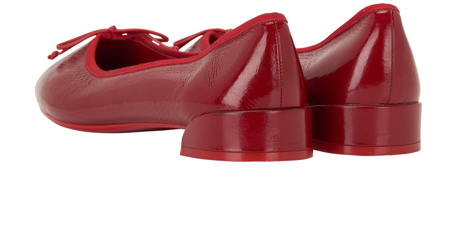 Christian Louboutin Sweetie Jane Ballerinas, &pound;220, Shoes, Red, Leather, Back view