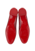 Christian Louboutin Sweetie Jane Ballerinas, &pound;220, Shoes, Red, Leather, Top view