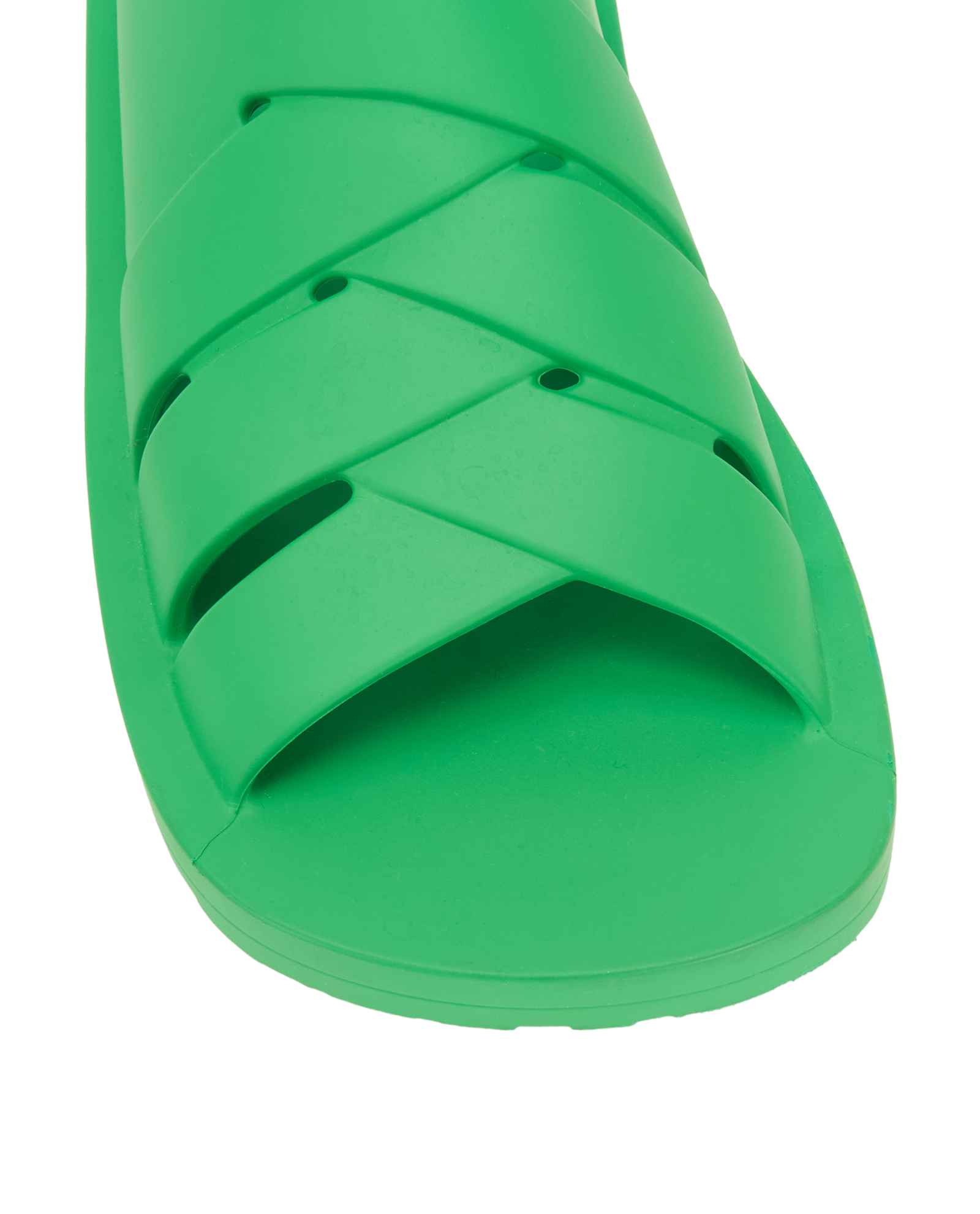 Bottega Veneta Interwoven Sliders, &pound;90, Shoes, Green, Rubber, Other view