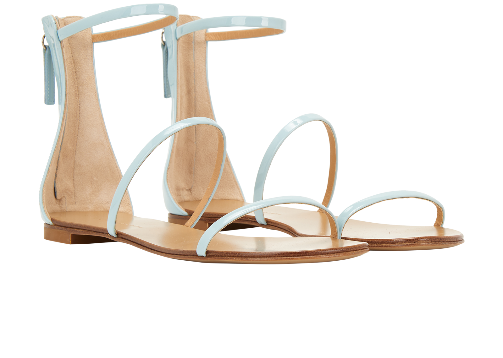 Giuseppe Zanotti Gladiator Sandals, &pound;150, Shoes, Blue, Patent Leather, Side view