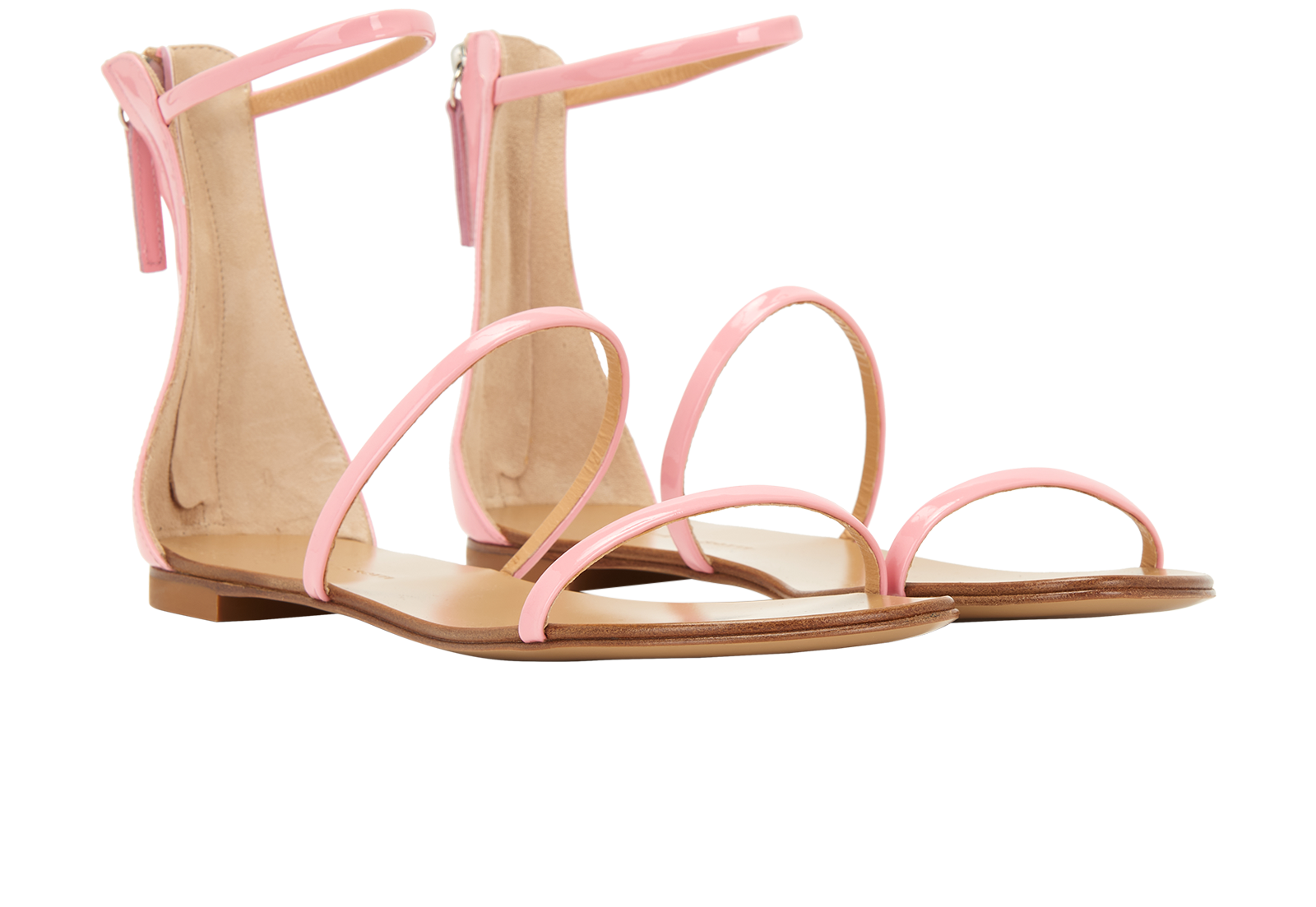 Giuseppe Zanotti Gladiator Sandals, &pound;110, Shoes, Pink, Patent Leather, Side view