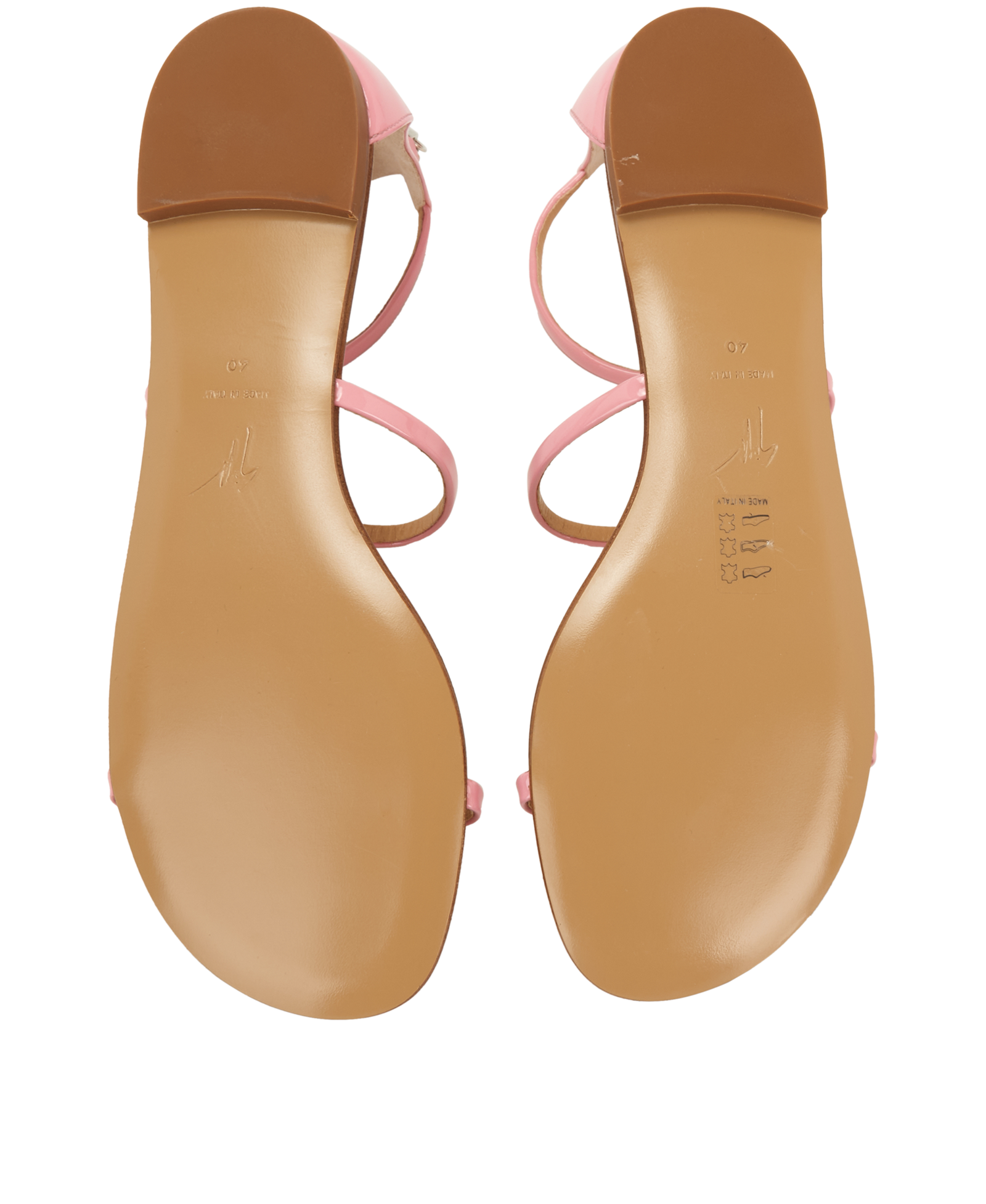 Giuseppe Zanotti Gladiator Sandals, &pound;110, Shoes, Pink, Patent Leather, Top view