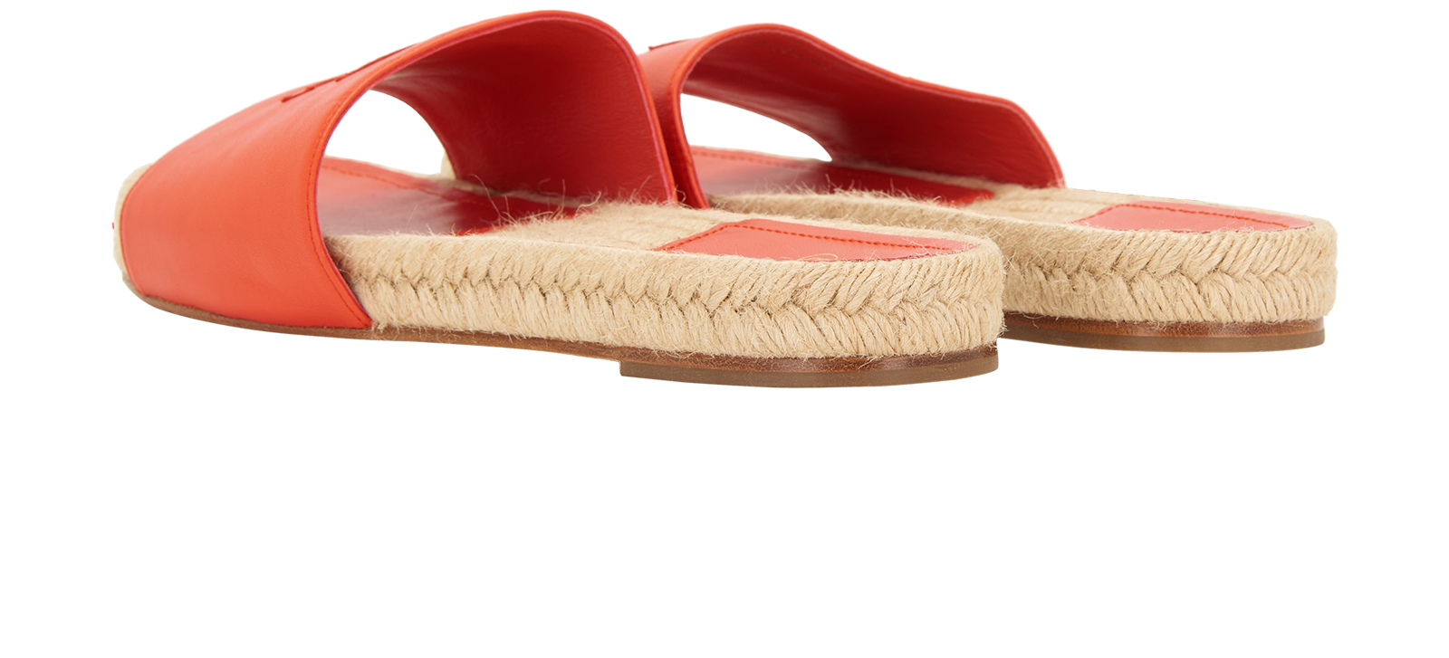 Chanel CC Espadrille Slides, &pound;450, Shoes, Red, Leather, Back view