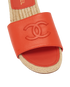 Chanel CC Espadrille Slides, &pound;450, Shoes, Red, Leather, Other view