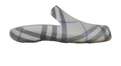 Burberry Check Clog, &pound;150, Shoes, Grey, Rubber, Front view