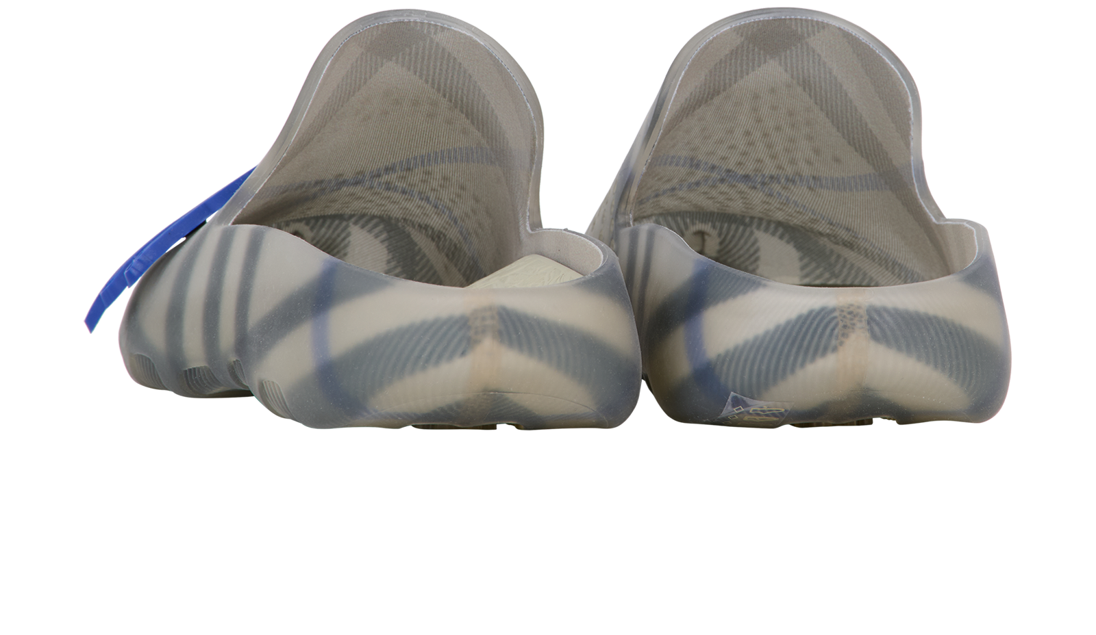 Burberry Check Clog, &pound;150, Shoes, Grey, Rubber, Back view