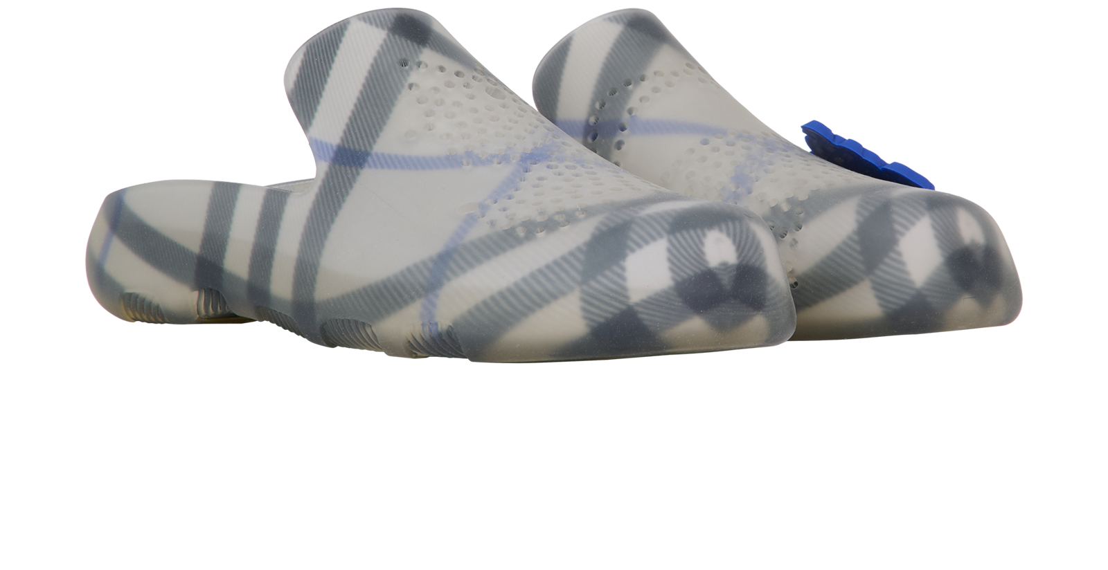 Burberry Check Clog, &pound;150, Shoes, Grey, Rubber, Side view