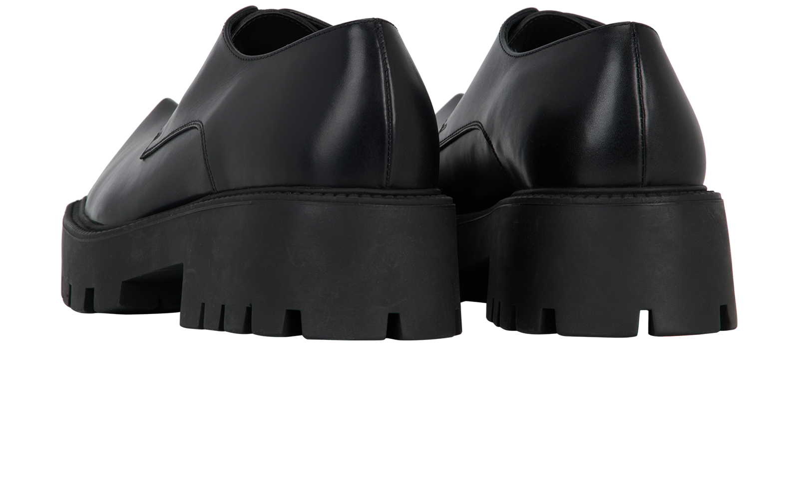 Balenciaga Rhino Derby, &pound;350, Shoes, Black, Leather, Back view