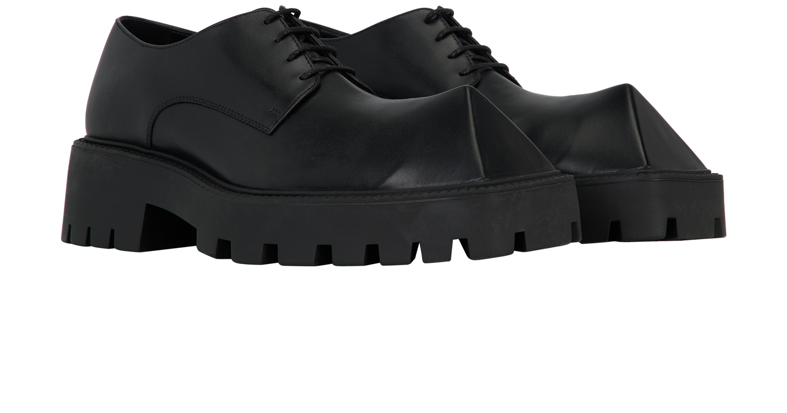 Balenciaga Rhino Derby, &pound;350, Shoes, Black, Leather, Side view