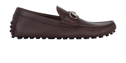 Gucci Horsebit Driver Shoes, &pound;295, Shoes, Brown, Leather, Front view