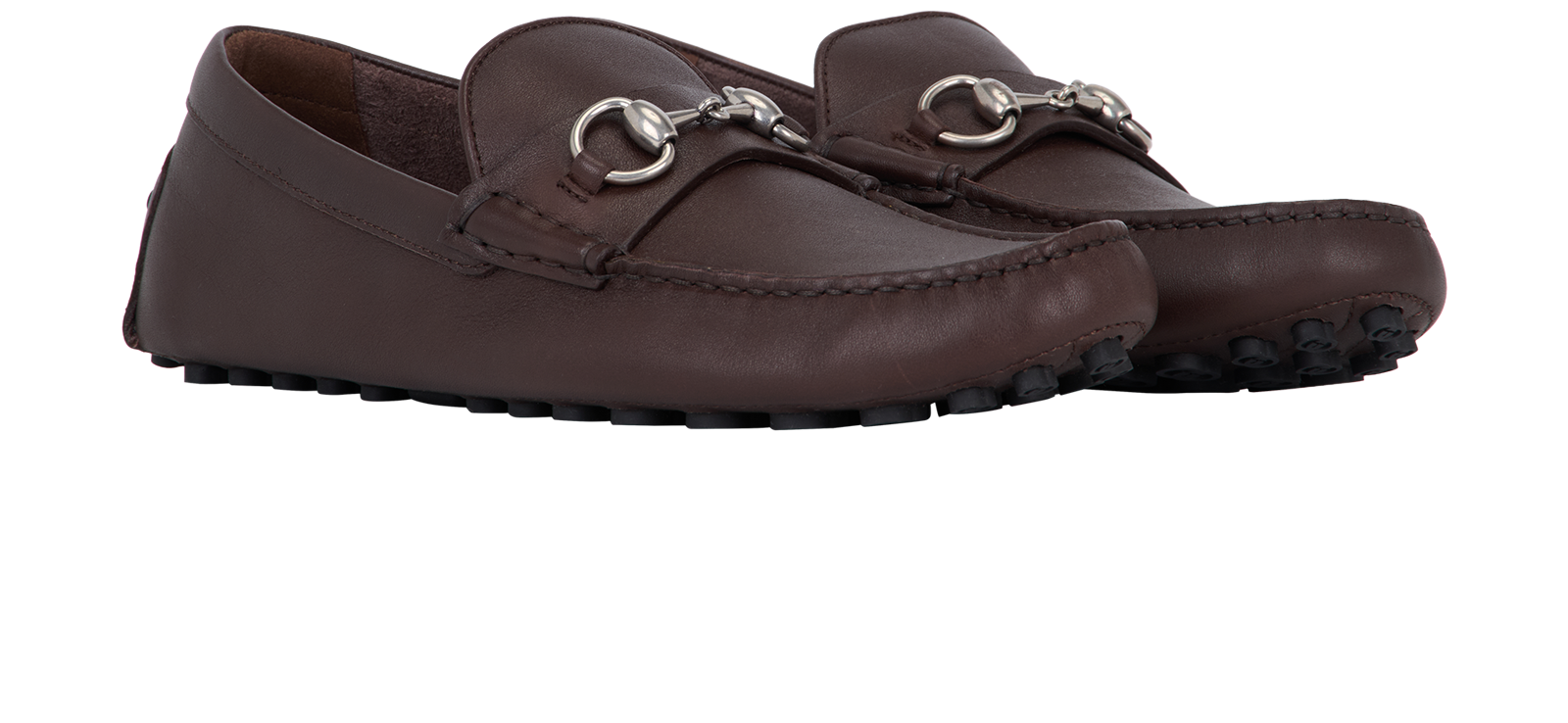 Gucci Horsebit Driver Shoes, &pound;295, Shoes, Brown, Leather, Side view